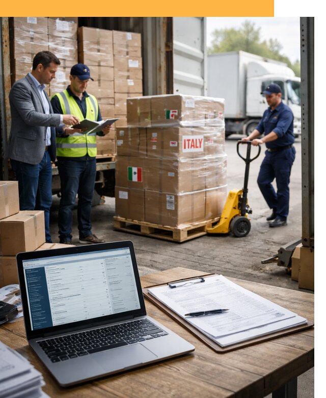 Доставка грузов из Италии: морские и авиаперевозки от 18704