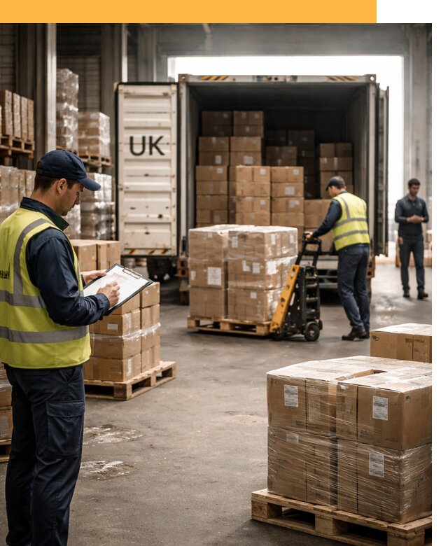 Доставка грузов из Великобритании с таможенным оформлением от 12989