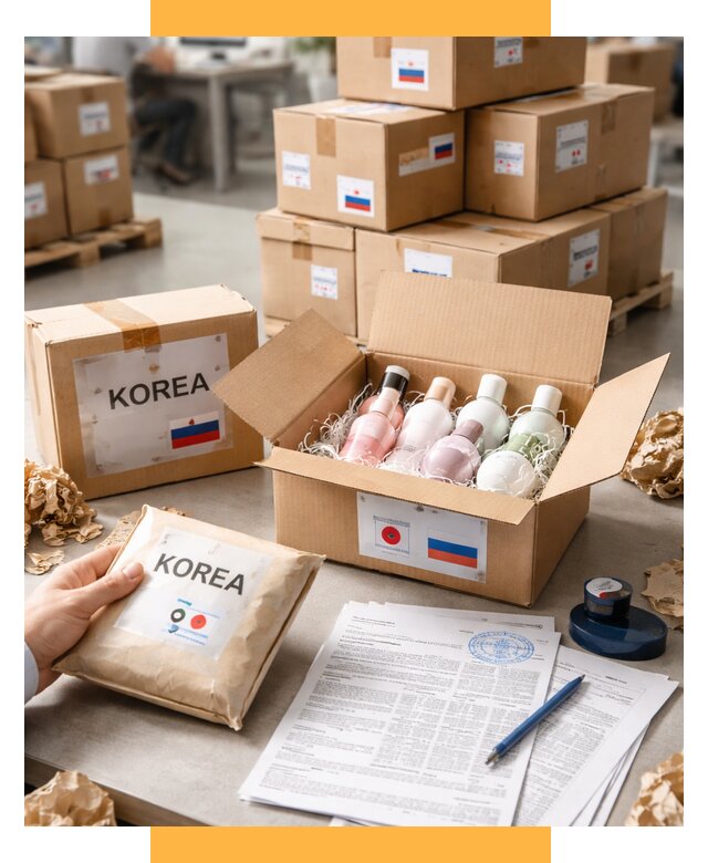 Доставка косметики из Кореи от 8832 р. под ключ | СетСервис-Влг