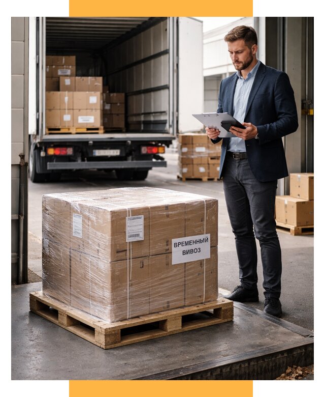 Временный вывоз товаров под ключ от 8313 р. | СетСервис-Влг